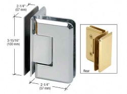 Heavy Duty Beveled 90 Degree Glass to Glass Shower Hinge