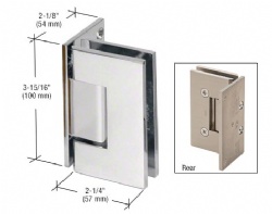 Heavy Duty Offset Back Plate Wall Mount Shower Hinge