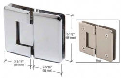 Pinnacle 180 Degre Glass to Glass Shower Hinge